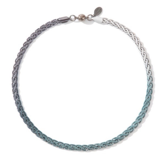 Liquid Metallic Ombre Night Beverly Hills Necklace-By Alexa Rae - Picture 3 of 4